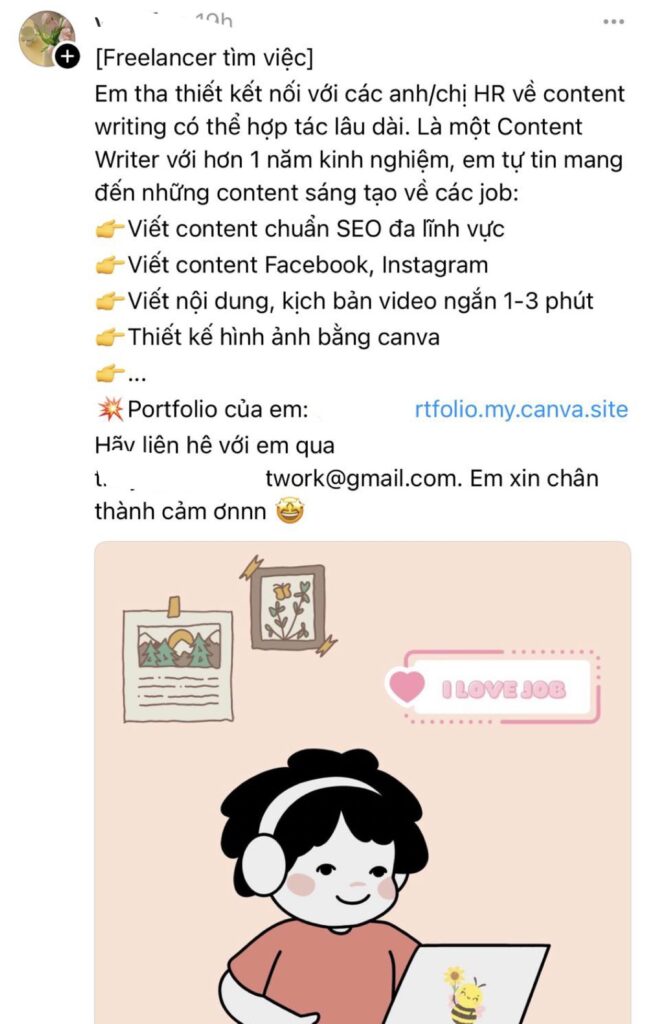 Tìm việc làm trên Threads đơn giản
